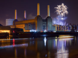 Battersea Power Station and Fireworks